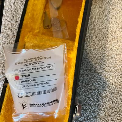 Kamaka Tenor Ukulele — vintage white label 1970s - Natural koa image 11