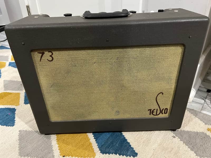 Vintage 1960’s Teisco 73 Tube Amplifier Twin 8” Speakers w Tremolo MIJ Japan Guitar Amp image 1