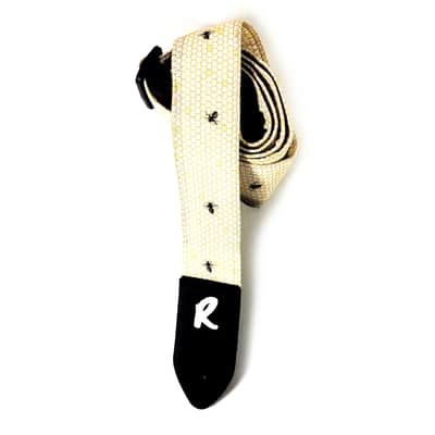 Honey Bee Guitar Strap - Bee Honey Comb Guitar Strap - Bee Guitar Strap -Double Padded for Comfort - Universal Guitar Strap image 4