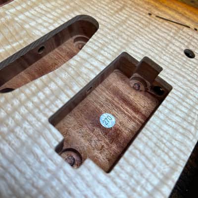 Warmtone CG Hss Strat Style Guitar Body Flamed Maple “Sunset” 3.7lbs image 8
