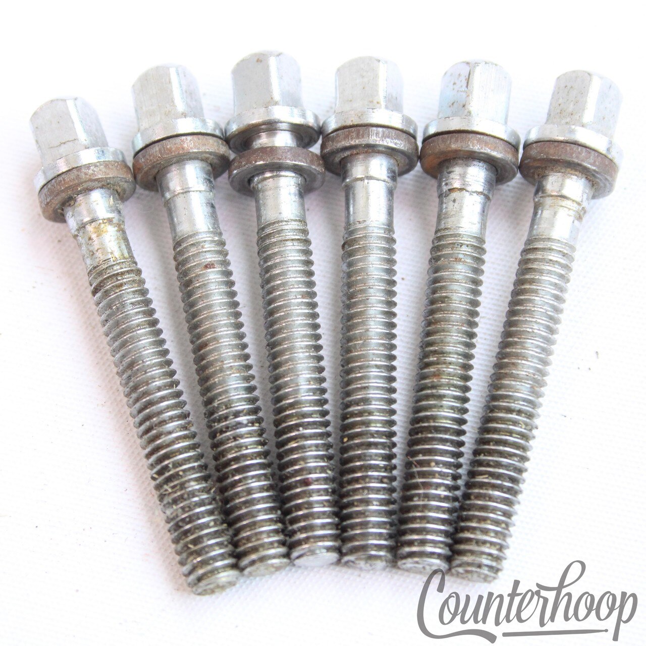 Gretsch 6x Tension T-Rods 1 5/8"Chrome Tom/Snare Drum Round Badge Vintage60s USA — main photograph