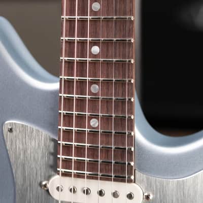 Eastman FullerTone DC'62 Electric Guitar - Ice Blue Metallic with Padded Gig Bag image 9