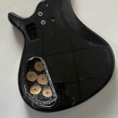 Black Solid Basswood Harley Benton 4 String Bass Body image 12