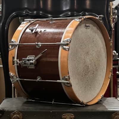 VINTAGE 1960's Rogers 10x14 Newport Marcher in Natural Mahogany image 3
