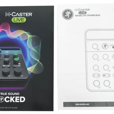 Mackie M Caster Live White Streaming Podcasting Smartphone/USB Mixer+Microphone image 13