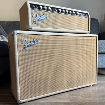 Pre-CBS 1962 Fender Bandmaster Amp 6G7-A Blonde Brown Face Beige Grille Cloth image 19