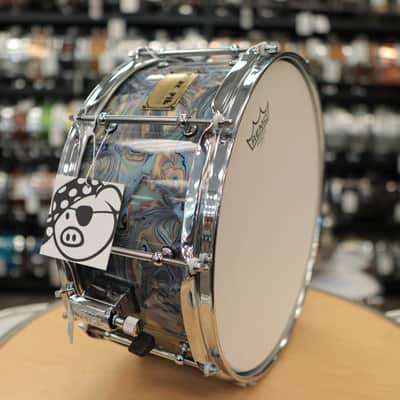 Pork Pie 6.5x14" Maple Snare Drum w/ Tube Lugs (Abalone Pearl) image 8