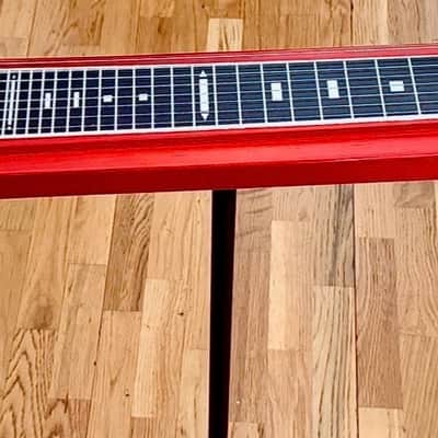 New Caladesi Lapsteel Guitar - Red/Tangerine  with case image 2