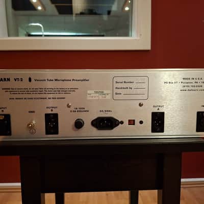 D.W. Fearn VT-2 Dual Channel Tube Mic Preamp 2010s - Red image 5