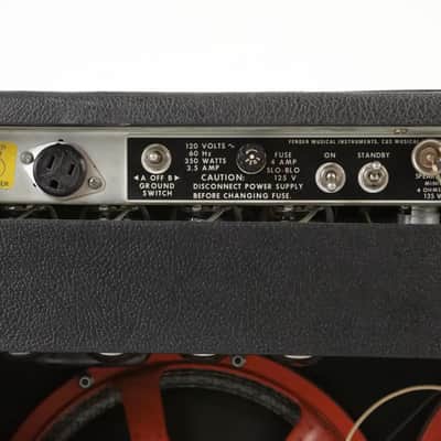 1975 Fender Twin Reverb Silverface Tube Guitar Amplifier Orange JBL D120F #34502 image 11
