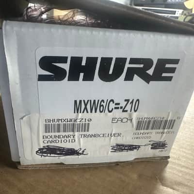 Shure MXW6/C Wireless Boundary Cardioid Transmitter (Band Z10) 2022 - Present - Black image 1