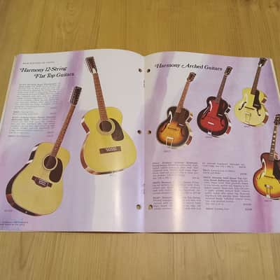 Vintage 1972 Harmony Instrument Catalog! Rare, Original Case Candy, Paperwork! image 7