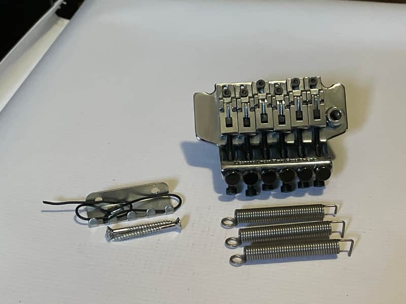 2000's Korean Ibanez RG Series ILT101 Chrome Floyd Rose Single Locking Tremolo Bridge image 1