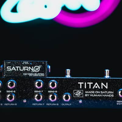 Saturn Pedals - Titan - Advanced Effects Switcher & Controller + Oxygen Buffer - Galactic Black image 4