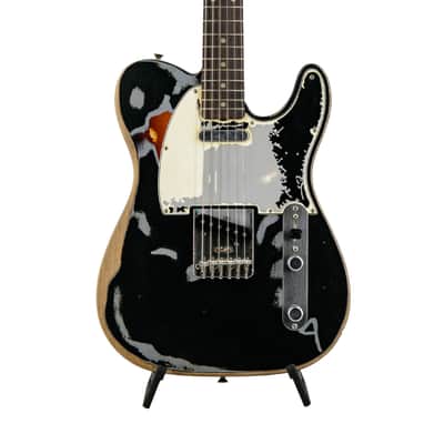 Fender Joe Strummer Road Worn Telecaster Electric Guitar, RW FB, Black, MX2228XXXX image 4