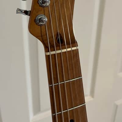 Warmoth Fender Telecaster Thinline Deluxe CuNiFe HH 2022 - Satin 3 Tone Sunburst image 6