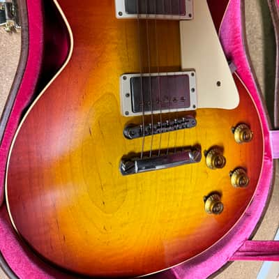Gibson 1958 Les Paul Re-issue 2022 - Washed Cherry Sunburst image 3