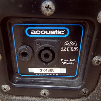 Acoustic AM2112 floor stage monitors image 4