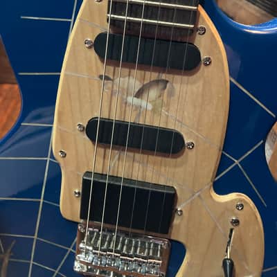 Antoniosai Telecaster 2012 - Blue with mother of pearl inlay image 5
