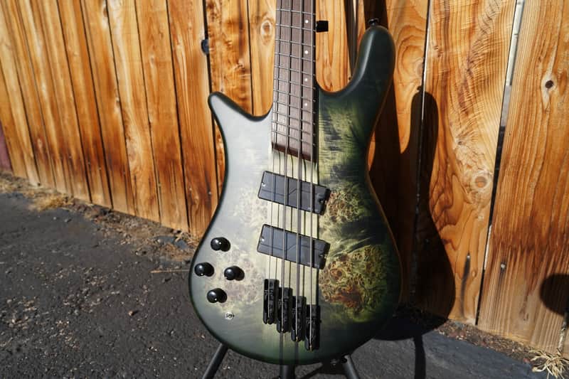 Spector NS Dimension 4 Multi Scale Haunted Moss Matte Left Handed 4-String Bass Guitar w/ Gig Bag (NOS) image 1