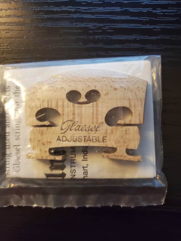 Glaesel 3/4 Violin Bridge Low image 1