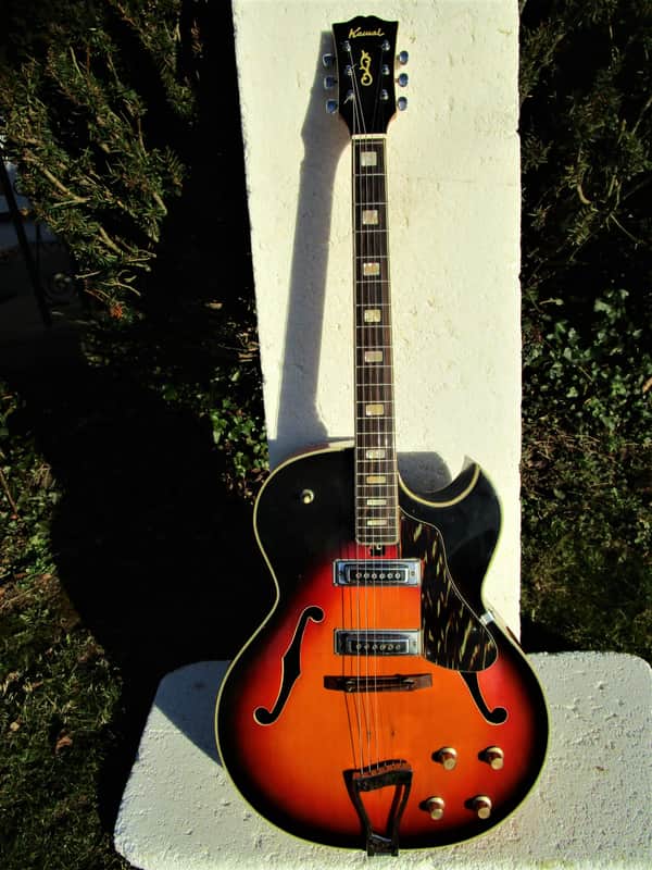 Kawai Jazz Guitar, 1960', Japan, 17" Body, 2 Pu. Sunburst Finish image 1