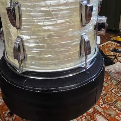 Ludwig Rack Tom 13x9 Players 1970s - White Marine Pearl image 6