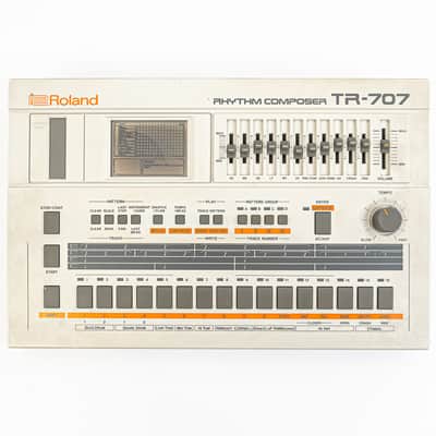 Roland TR-707 Drum Machine w/ Power Supply - Old School Hip Hop Icon image 2