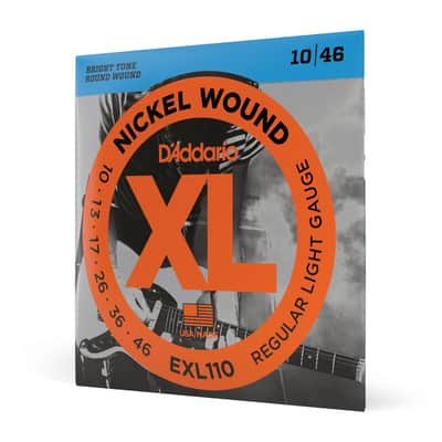 D'Addario 10-46 Regular Light, XL Nickel Electric Guitar Strings, EXL110 image 3