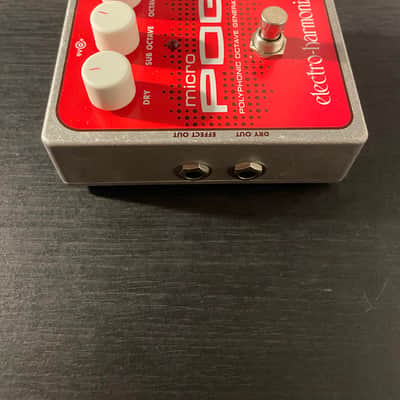 Electro-Harmonix Micro POG Polyphonic Octave Generator 2007 - Present - Red / Gray image 2