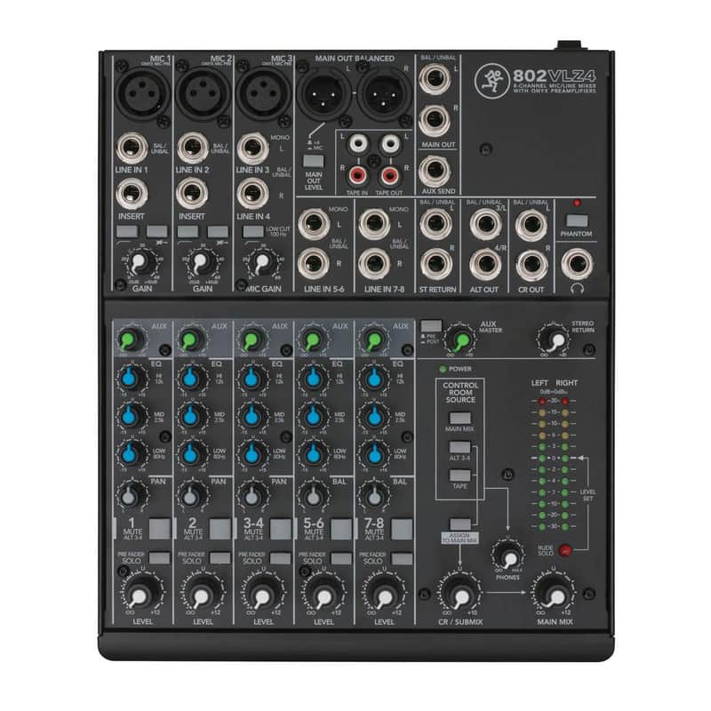 Mackie 802VLZ4 8-Channel Ultra-Compact Live Performance Studio Mixer - Open Box Mint image 1