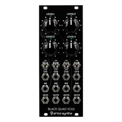 Erica Synths Black Quad VCA Eurorack Module (MK2) image 1