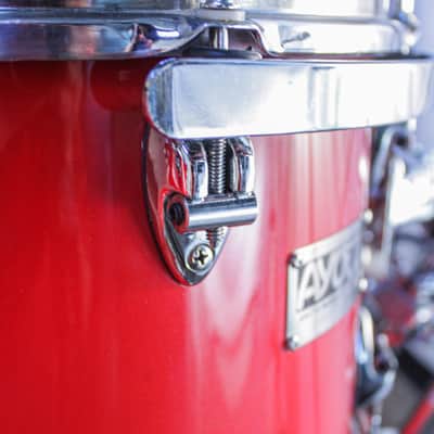 Ayotte 80s "Ray Era" Red Gloss One-Way Shade 5-Piece Drum Kit (22/16/14/13/12) image 9