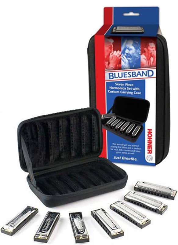 Hohner Blues Band Harmonica, 7 Pack image 1