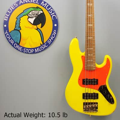 Fender MonoNeon Signature Jazz Bass V 2022 - Neon Yellow image 1
