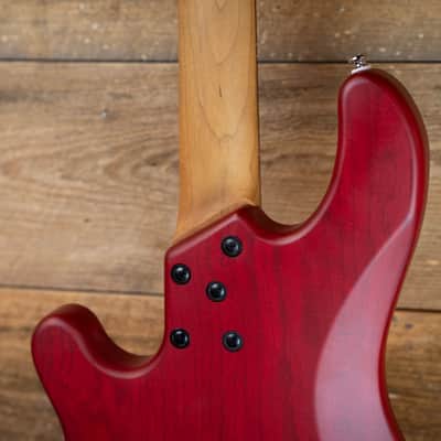 Lakland Skyline 44-02 Deluxe Bass Guitar - Satin Cherryburst with Roasted Neck image 7