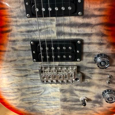 PRS SE Custom 24-08 Quilt 2025 - Present - Charcoal Cherry Burst image 3