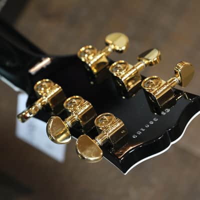 2023 Gibson Custom Shop Les Paul Custom w/ Slim Taper Neck Electric Guitar Black Ebony + COA OHSC image 21