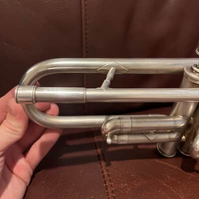 Reynolds Regent (Ohio Band Instruments) (1940s) Bb Trumpet SN 13498 (silver) (rare) image 18