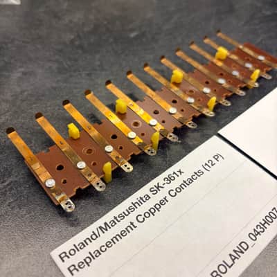 ORIGINAL Roland Replacement 12P Copper Contacts (043H007) for Jupiter-8, Jupiter-6, Juno-6, Juno-60, System-100M, etc image 2