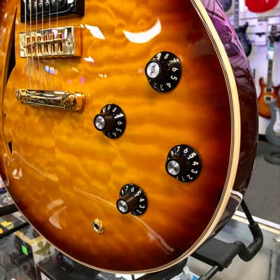 EVH SA-126 Special Quilted Maple, Semi-hollowbody - Tobacco Sunburst image 9