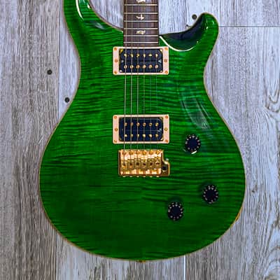 PRS Custom 22” 10-Top  ( #10 of 40 limited run) 1997 - Emerald Green with Gold Birds (Signed By Paul) image 1