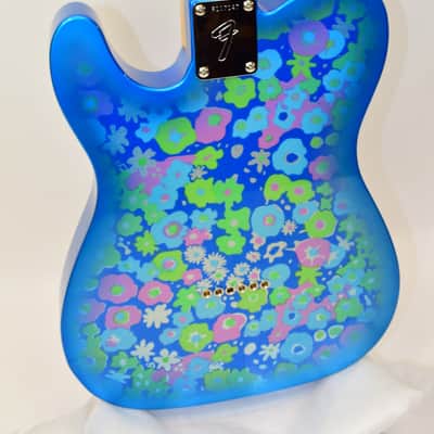 2022 Fender Vintage Custom '68 Telecaster NOS Electric Guitar, Maple Fingerboard, Blue Flower w/ Case image 11