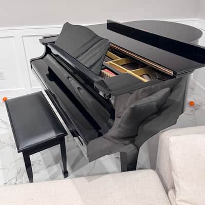 Yamaha G2 Baby Grand Piano Black image 2