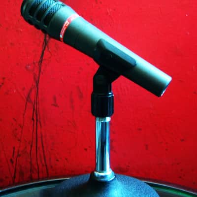 Vintage 1990's Audio-Technica ATM63HE dynamic hyper cardioid microphone w accessories Low Z # 1 image 6