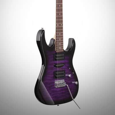 Ibanez GRX70QA Electric Guitar, Transparent Violet Sunburst image 4