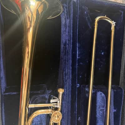 Conn 50H trigger trombone. With case and mouthpiece. USA image 4