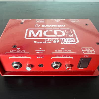 Samson MCD2 Pro S-Max Series Stereo Passive PC Direct Box 2010s - Red image 1