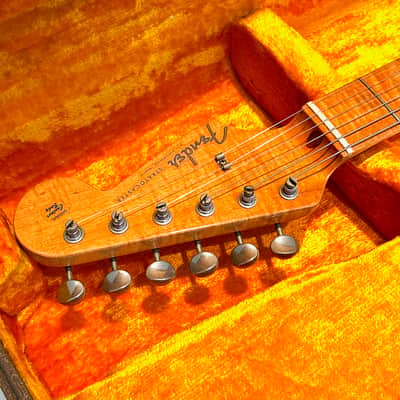 1996 Fender Cunetto Relic Stratocaster — Dakota Red — Norman’s Rare Guitars Special Run — John Cruz Neck image 3