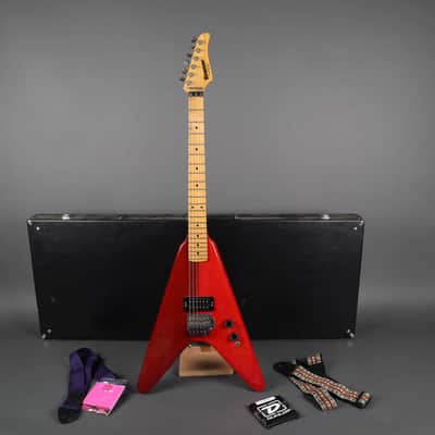 Kramer Vanguard USA 1982 Two Tone Trans Red Zebra image 1